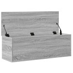vidaXL Boîte de rangement sonoma gris 102x35x35 cm bois d'ingénierie