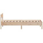 vidaXL Cadre de lit sans matelas 75x190 cm bois de pin massif