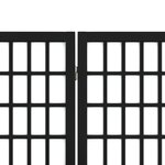 vidaXL Cloison de séparation pliable 3 panneaux 120x170 cm Noir