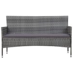 Salon de jardin meuble d'extérieur ensemble de mobilier 5 pièces avec coussins résine tressée gris 02_0016444