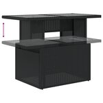 vidaXL Ensemble de Canapé de Jardin 8 pièces Noir avec Coussins