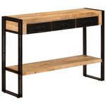 vidaXL Table console 110x30x76 cm Bois de manguier solide