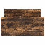 vidaXL Cadre de lit sans matelas chêne fumé 100x200 cm bois ingénierie