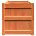 vidaXL Jardinières 2 Pièces cire marron bois de pin massif