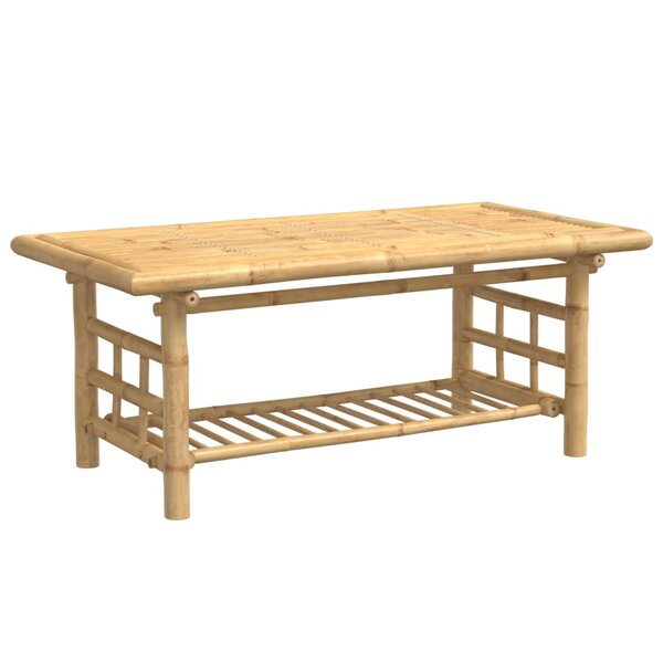 vidaXL Table basse 110x55x45 cm bambou
