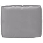 vidaXL Coussin de palette pour dossier Gris 50x40x12 cm en tissu Oxford