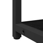 Set de meubles de salle de bain 3 pièces en bois d'ingénierie chêne noir