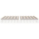 vidaXL Cadre de lit sans matelas blanc 200x200 cm bois massif de pin