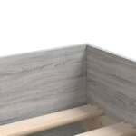vidaXL Cadre de lit avec tiroirs sans matelas sonoma gris 90x190 cm