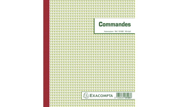 Manifold 'Commandes', 210 x 180 mm, tripli EXACOMPTA