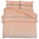 vidaXL Ensemble de housse de couette rose 200x220 cm Coton
