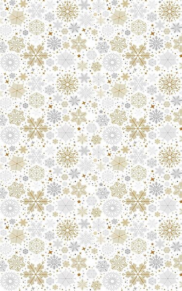 Tapis d'intérieur Noël 50 x 80 cm - Doré