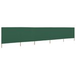 vidaXL Paravent 5 panneaux Tissu 600 x 120 cm Vert