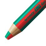 Crayon multi-talents woody 3 in 1 duo - rouge-vert foncé x 5 STABILO