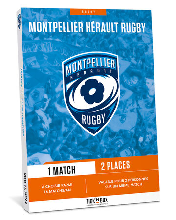 Coffret cadeau - TICKETBOX - Montpellier Hérault Rugby