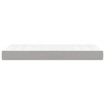 vidaXL Matelas de lit à ressorts ensachés Gris clair 90x190x20cm Tissu