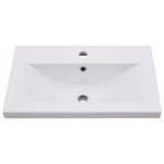 vidaXL Ensemble de meubles de bain 2Pièces céramique et bois d'ingénierie