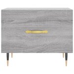 vidaXL Tables basses 2 Pièces sonoma gris 50x50x40 cm bois d'ingénierie
