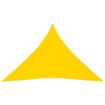 Vidaxl voile de parasol tissu oxford triangulaire 3x4x4 m jaune