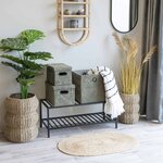 Tapis ovale en jute naturel 50 x 80 cm