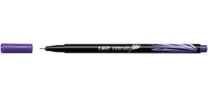 Stylo Feutre Fineliner Intensity Pointe Baguée métal Fine 0,4mm Violet x 12 BIC