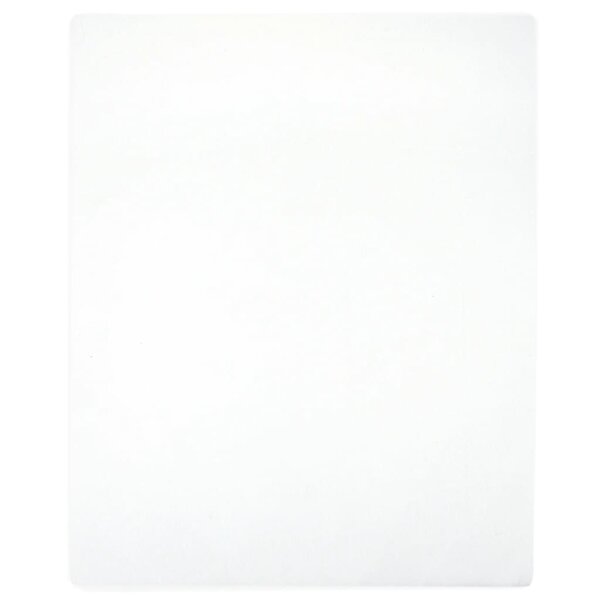 vidaXL Draps-housses Jersey 2 Pièces Blanc 90x200 cm Coton