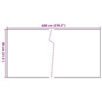 vidaXL Paravent de balcon blanc 600x80 cm résine tressée