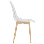 vidaXL Chaises à manger lot de 6 Transparent PET