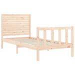 vidaXL Cadre de lit sans matelas 90x200 cm bois de pin massif