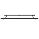 Auvent rétractable automatique vidaXL Gris Clair 350x250 cm