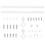 vidaXL Kit de quincaillerie de porte coulissante 183 cm Acier Blanc