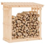 vidaXL Support pour bois de chauffage 108x64 5x109 cm Bois de pin