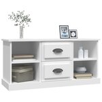 vidaXL Meuble TV blanc 99 5x35 5x48 cm bois d'ingénierie