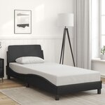 vidaXL Cadre de lit sans matelas noir 90x190 cm similicuir