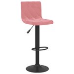 Vidaxl tabourets de bar 2 pcs rose velours