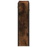 vidaXL Armoire à miroir de salle de bain chêne fumé bois d’ingénierie