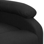 Vidaxl fauteuil releveur inclinable noir tissu