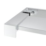 vidaXL Étagère de douche paroi de douche à l'italienne Chromé 100 cm