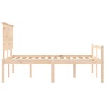 vidaXL Lit pour personne âgée sans matelas 140x190 cm bois massif