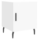 vidaXL Tables de chevet 2 Pièces blanc 40x40x50 cm bois d’ingénierie