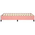 vidaXL Cadre de lit sans matelas rose 120x200 cm velours