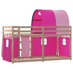 vidaXL Lit superposé sans matelas 90x190 cm bois de pin massif
