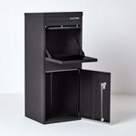 Boîte à colis Large Noir 2 portes Acier galvanisé SMART PARCEL BOX®