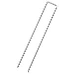 vidaXL Piquets de sol en forme de U 25 Pièces 20x4 cm acier galvanisé