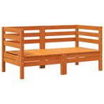vidaXL Canapés d'angle de jardin 2 Pièces cire marron bois de pin massif