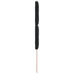 Tête de lit capitonnée noire 80 cm en velours