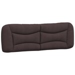 vidaXL Cadre de lit avec LED sans matelas marron foncé 160x200cm tissu