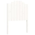 vidaXL Cadre de lit avec tête de lit blanc petit simple bois massif
