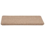 vidaXL Tapis d'escalier auto-adhésifs 15 Pièces 65x24 5x3 5 cm Beige