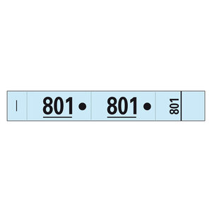 Carnet de 50 tickets vestiaire bleus - lot de 20 - exacompta
